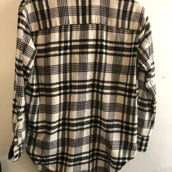 Madewell Flannel Oversized Ex-Boyfriend Shirt in Romana Plaid XS - Picture 8 of 13